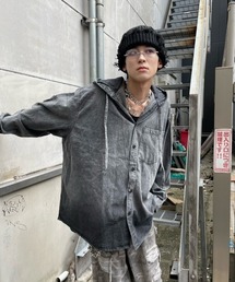 XU | 【XU】denim hood shirt(シャツ/ブラウス)