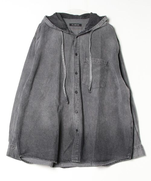 XU（エックスユー）の「【XU】denim hood shirt（シャツ/ブラウス・メンズ・チャコール・ONE SIZE）」の13枚目の写真