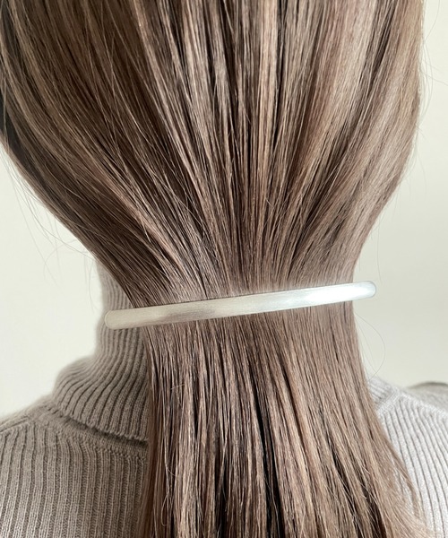 ciite'（シーテ）の「ロングシンプリー バレッタ（バレッタ/ヘアクリップ・レディース・ゴールド/シルバー・FREE）」の17枚目の写真