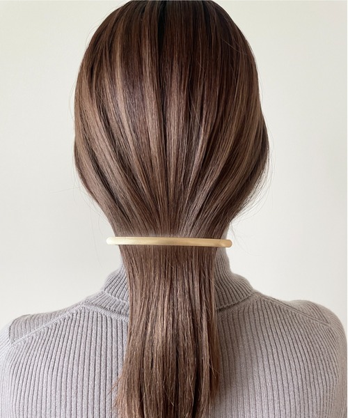 ciite'（シーテ）の「ロングシンプリー バレッタ（バレッタ/ヘアクリップ・レディース・ゴールド/シルバー・FREE）」の18枚目の写真