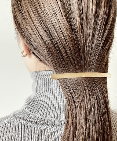 ciite'（シーテ）の「ロングシンプリー バレッタ（バレッタ/ヘアクリップ・レディース・ゴールド/シルバー・FREE）」の19枚目の写真