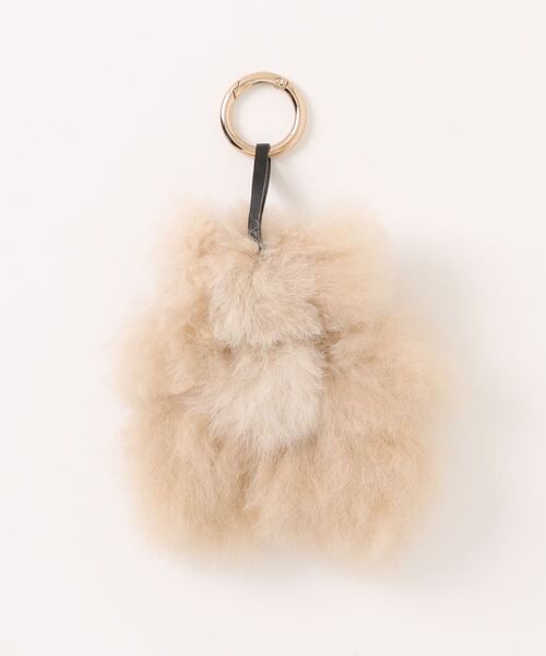 ROSE BUD(ローズバッド)の「(COSY)スモールベアベビーアルパカキーリング(キーホルダー・レディース・ホワイト/ベージュ/ブラウン・FREE)」の4枚目の写真