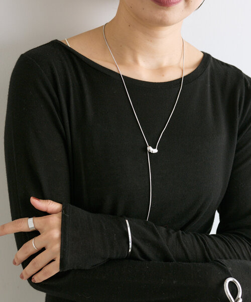 RIVE DROITE（リヴドロワ）の「【使い勝手◎】ビーンズスライドネックレス（ネックレス・レディース・シルバー/ゴールド・FREE）」の3枚目の写真