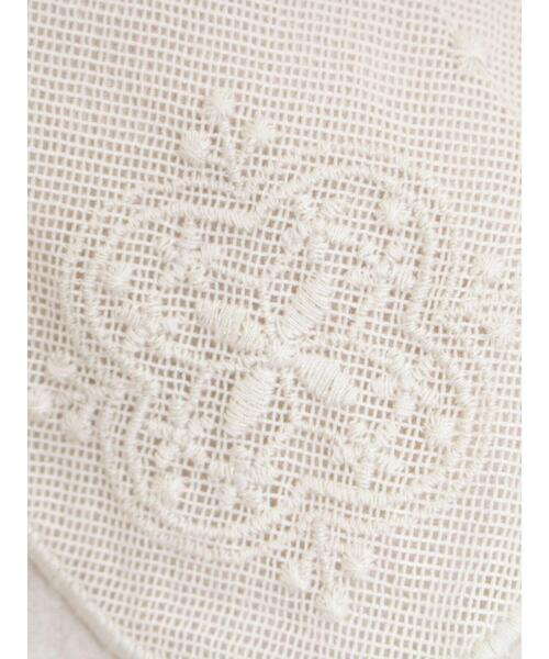 Samansa Mos2（サマンサ モスモス）の「メッシュ刺繍襟取り外しブラウス（シャツ/ブラウス・レディース・チャコールグレー/キナリ/ブラック・F）」の5枚目の写真