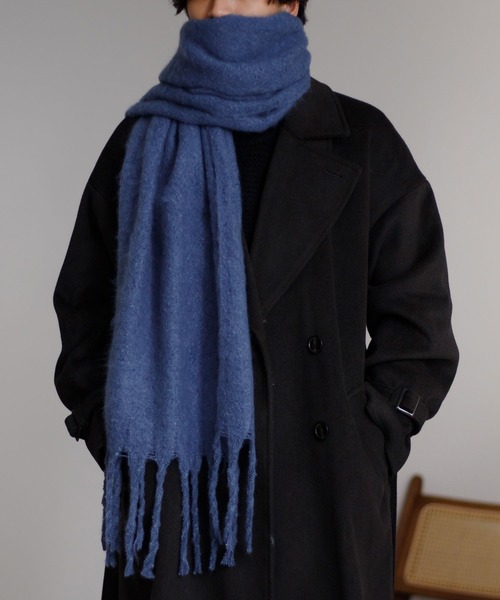 epnok（エプノック）の「アソートボリュームマフラー（マフラー・メンズ・ダークブラウン/ワインレッド/ブラウン/マスタード/ベージュ/グレー/ブルー/グレイッシュブルー/ライトブルー/ブラック/アイボリー・FREE）」の9枚目の写真