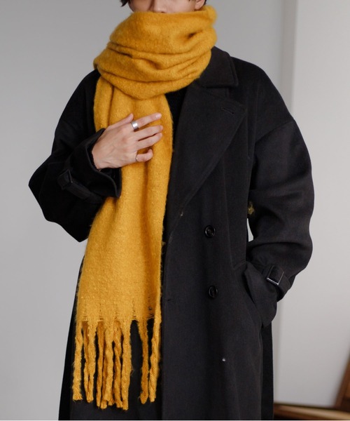 epnok（エプノック）の「アソートボリュームマフラー（マフラー・メンズ・ダークブラウン/ワインレッド/ブラウン/マスタード/ベージュ/グレー/ブルー/グレイッシュブルー/ライトブルー/ブラック/アイボリー・FREE）」の10枚目の写真