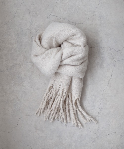 epnok（エプノック）の「アソートボリュームマフラー（マフラー・メンズ・ダークブラウン/ワインレッド/ブラウン/マスタード/ベージュ/グレー/ブルー/グレイッシュブルー/ライトブルー/ブラック/アイボリー・FREE）」の13枚目の写真