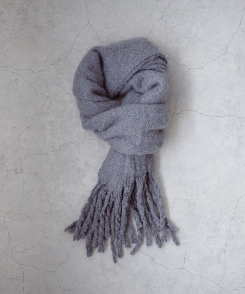 epnok（エプノック）の「アソートボリュームマフラー（マフラー・メンズ・ダークブラウン/ワインレッド/ブラウン/マスタード/ベージュ/グレー/ブルー/グレイッシュブルー/ライトブルー/ブラック/アイボリー・FREE）」の15枚目の写真