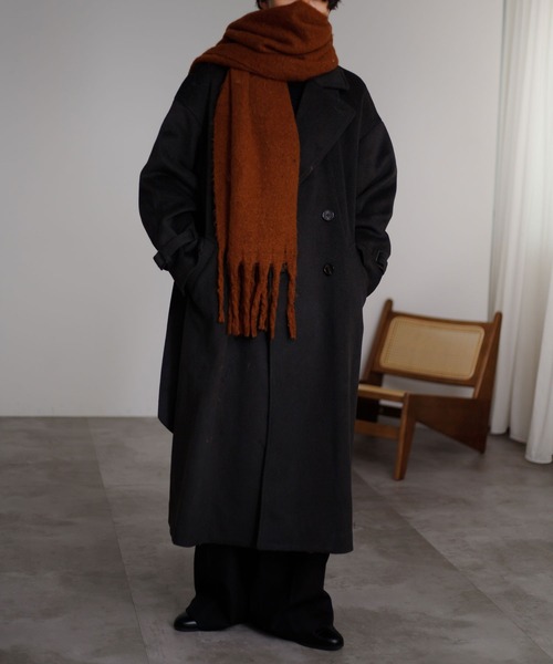 epnok（エプノック）の「アソートボリュームマフラー（マフラー・メンズ・ダークブラウン/ワインレッド/ブラウン/マスタード/ベージュ/グレー/ブルー/グレイッシュブルー/ライトブルー/ブラック/アイボリー・FREE）」の20枚目の写真