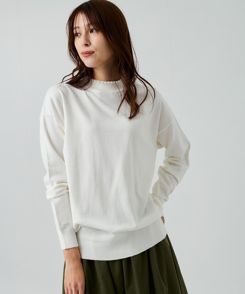 Jayro(ジャイロ)の「パール付きボトルネック プルオーバー(Tシャツ/カットソー・レディース・ピンク/ブルー/ホワイト系その他/ブラック・M)」の17枚目の写真