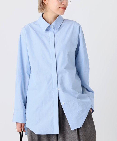 美品★ AP STUDIO トーマスメイソン コットン ベーシック ブルーシャツ AP STUDIO（エーピーストゥディオ）の「トーマスメイソン