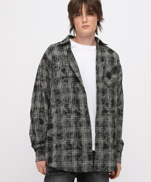 3.3 Field Trip (3.3フィールドトリップ)の「3.3 Field Trip/オンブレブリーチシャツ(シャツ/ブラウス・メンズ・ブラック・FREE)」の1枚目の写真