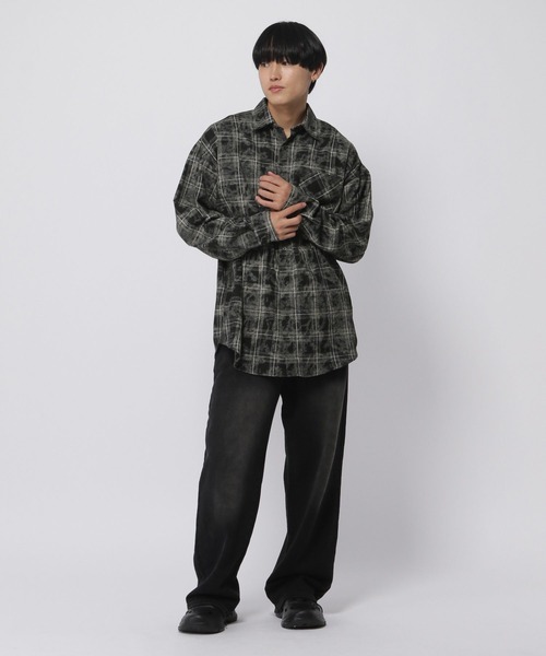 3.3 Field Trip (3.3フィールドトリップ)の「3.3 Field Trip/オンブレブリーチシャツ(シャツ/ブラウス・メンズ・ブラック・FREE)」の4枚目の写真