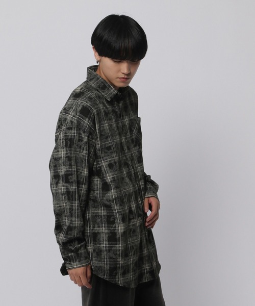 3.3 Field Trip (3.3フィールドトリップ)の「3.3 Field Trip/オンブレブリーチシャツ(シャツ/ブラウス・メンズ・ブラック・FREE)」の5枚目の写真