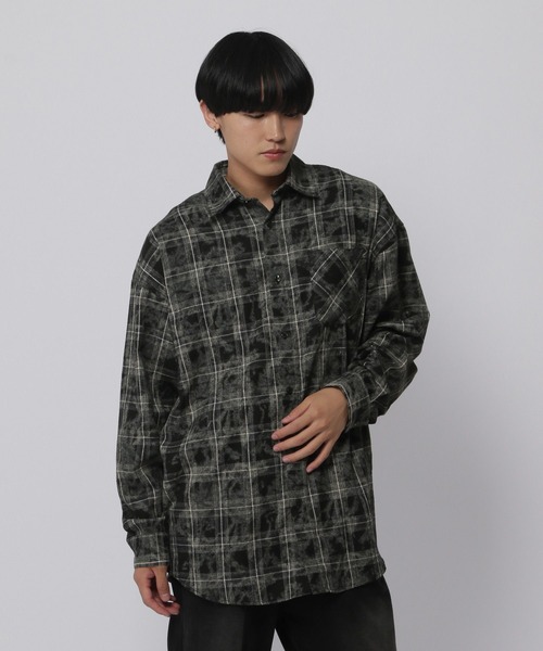 3.3 Field Trip (3.3フィールドトリップ)の「3.3 Field Trip/オンブレブリーチシャツ(シャツ/ブラウス・メンズ・ブラック・FREE)」の6枚目の写真