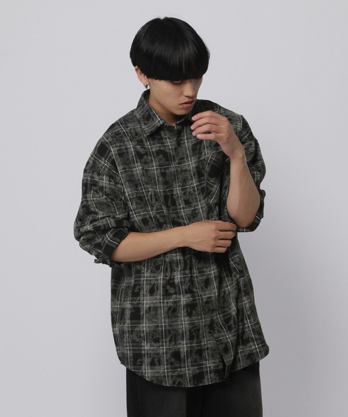 3.3 Field Trip (3.3フィールドトリップ)の「3.3 Field Trip/オンブレブリーチシャツ(シャツ/ブラウス・メンズ・ブラック・FREE)」の7枚目の写真