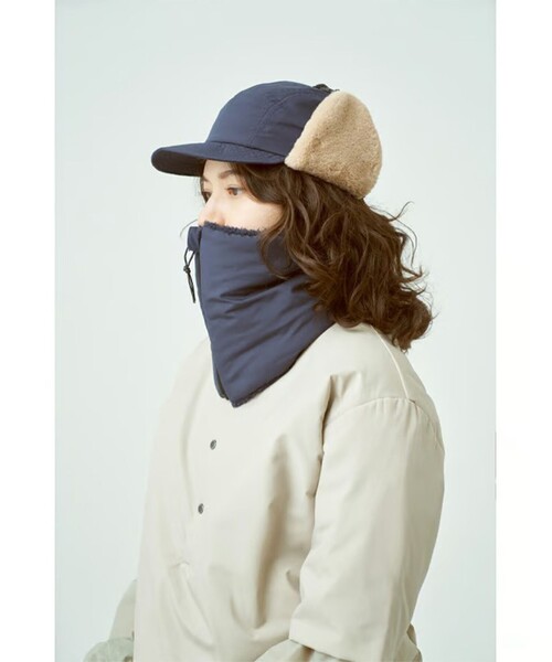 halo commodity(ハロ コモディティー)の「【halo Commodity/ハロ コモディティー】Hares Neck Gaiter ネックウォーマー(ネックウォーマー/スヌード・メンズ・ネイビー/ブラック・FREE)」の2枚目の写真