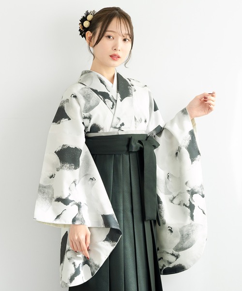 【セール】floroレディース袴4点セット （着物・襦袢・下帯・袴）（着物）｜SOUBIEN（ソウビエン）