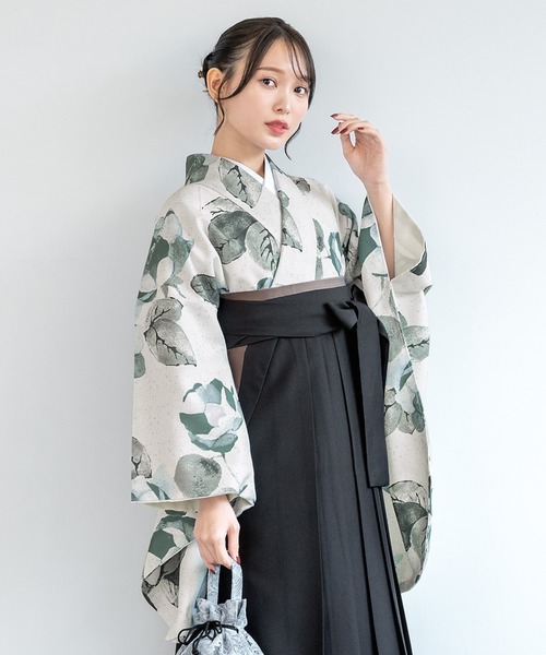 【セール】floroレディース袴4点セット （着物・襦袢・下帯・袴）（着物）｜SOUBIEN（ソウビエン） 34,190円