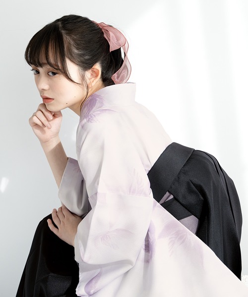 【セール】floroレディース袴4点セット （着物・襦袢・下帯・袴）（着物）｜SOUBIEN（ソウビエン）