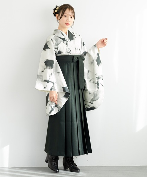 【セール】floroレディース袴4点セット （着物・襦袢・下帯・袴）（着物）｜SOUBIEN（ソウビエン）