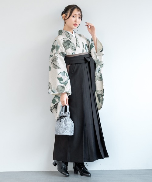 【セール】floroレディース袴4点セット （着物・襦袢・下帯・袴）（着物）｜SOUBIEN（ソウビエン）