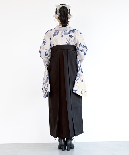 【セール】floroレディース袴4点セット （着物・襦袢・下帯・袴）（着物）｜SOUBIEN（ソウビエン）