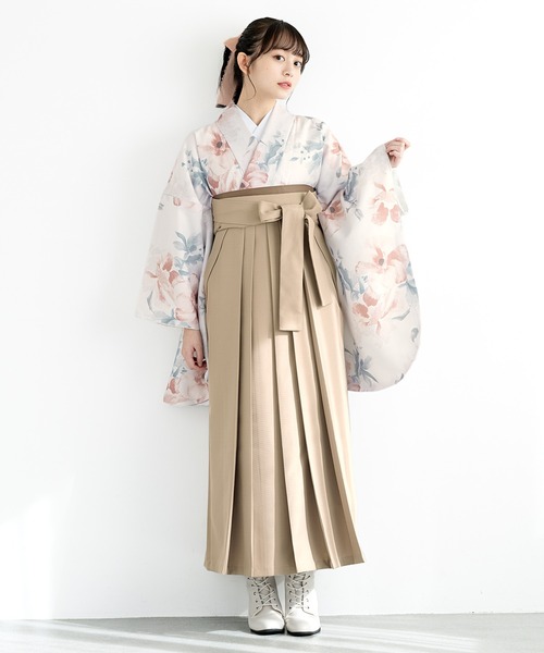 【セール】floroレディース袴4点セット （着物・襦袢・下帯・袴）（着物）｜SOUBIEN（ソウビエン）