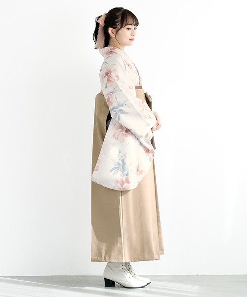 【セール】floroレディース袴4点セット （着物・襦袢・下帯・袴）（着物）｜SOUBIEN（ソウビエン）