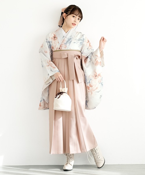 【セール】floroレディース袴4点セット （着物・襦袢・下帯・袴）（着物）｜SOUBIEN（ソウビエン）