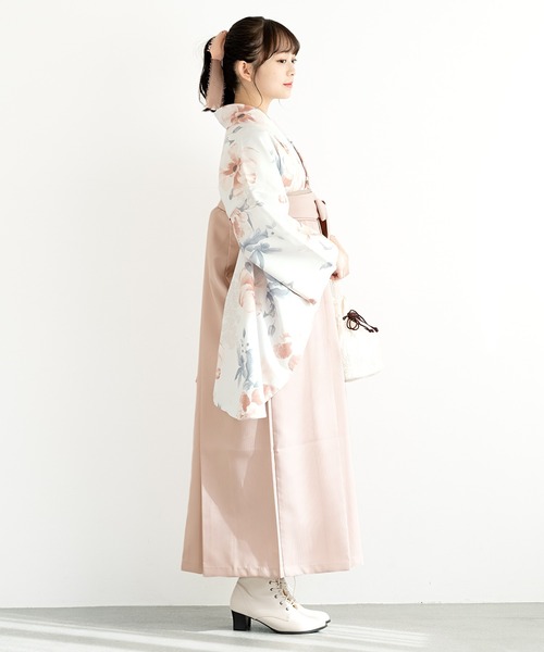 【セール】floroレディース袴4点セット （着物・襦袢・下帯・袴）（着物）｜SOUBIEN（ソウビエン）