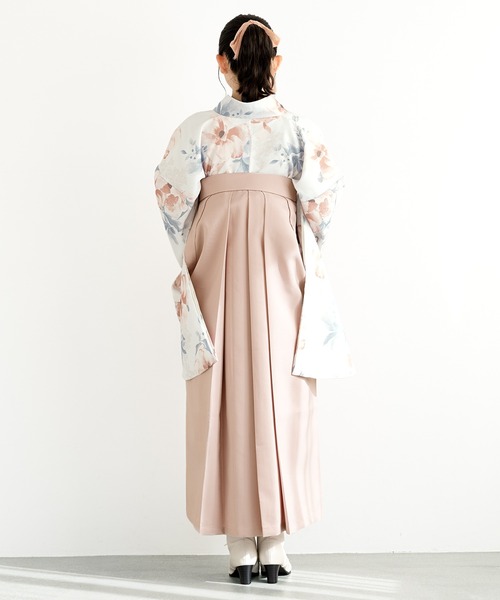 SOUBIEN袴4点（二尺袖着物/無地袴/襦袢/下帯） Ｌ　2尺5寸 SOUBIEN袴4点（二尺袖着物/無地袴/襦袢/下帯） L 2尺