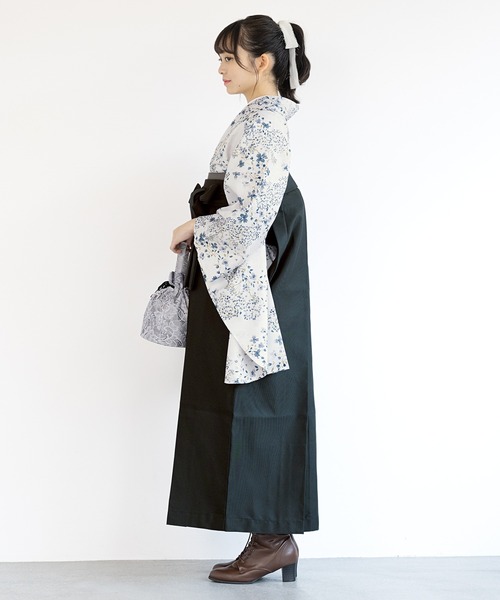 【セール】floroレディース袴4点セット （着物・襦袢・下帯・袴）（着物）｜SOUBIEN（ソウビエン）