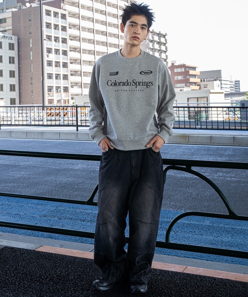 WEGO（ウィゴー）の「WEGO/リラックスフィットゲームロゴプルオーバー（スウェット・メンズ・ホワイト/ブラック/杢グレー・SMALL/MEDIUM/LARGE）」の6枚目の写真