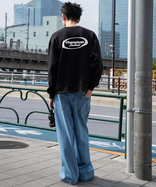 WEGO（ウィゴー）の「WEGO/リラックスフィットゲームロゴプルオーバー（スウェット・メンズ・ホワイト/ブラック/杢グレー・SMALL/MEDIUM/LARGE）」の5枚目の写真