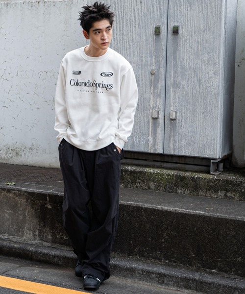 WEGO（ウィゴー）の「WEGO/リラックスフィットゲームロゴプルオーバー（スウェット・メンズ・ホワイト/ブラック/杢グレー・SMALL/MEDIUM/LARGE）」の9枚目の写真