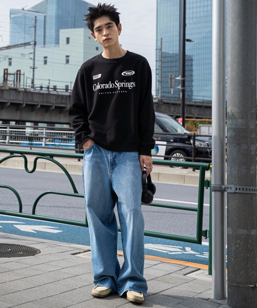 WEGO（ウィゴー）の「WEGO/リラックスフィットゲームロゴプルオーバー（スウェット・メンズ・ホワイト/ブラック/杢グレー・SMALL/MEDIUM/LARGE）」の11枚目の写真