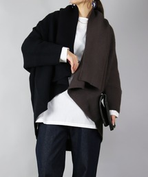 and it_（アンドイット）の「2wayバイカラーニットガウン（その他アウター）」