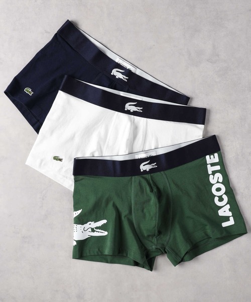 【LACOSTE】デカロゴボクサブリーフ（ボクサーパンツ）｜Right-on（ライトオン） 6,600円