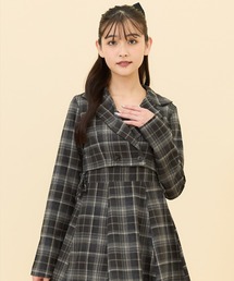 LERASE（レラーズ）の「【セットアップ可能】チェックショートダブルジャケット（テーラードジャケット）」