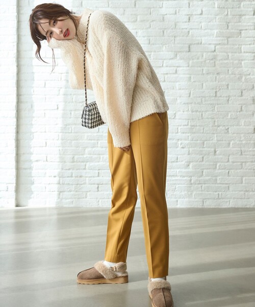 ANY SIS(エニィスィス)の「【洗える】ブークレースパンコール ニット(ニット/セーター・レディース・ライトグレー系/ピンク系/ブルー系/アイボリー系・2)」の5枚目の写真