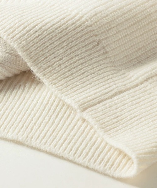 Coo+i(クーイ)の「ダブルジップハイネックニット(ニット/セーター・レディース・アイボリー/ブラック/グレー/モカ・FREE)」の10枚目の写真