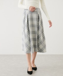 チェックフレアースカート