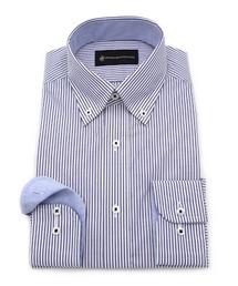 HARUYAMA(ハルヤマ)の【形態安定】長袖ワイシャツ ボタンダウン 別布 ストライプ ビバリーヒルズポロクラブ 通年(ビジネスシャツ)