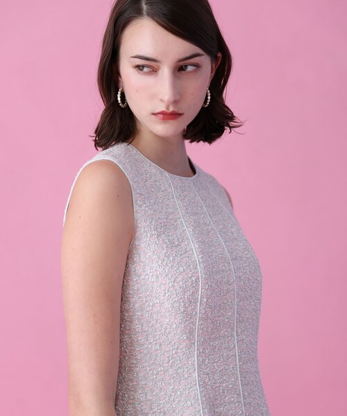 ANAYI(アナイ)の「ミストジャガードフレア ワンピース(ワンピース・レディース・ピンク・36/38)」の7枚目の写真