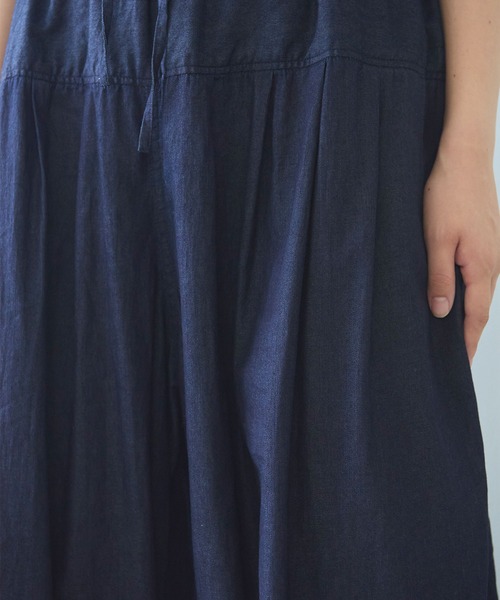 bulle de savon（ビュルデサボン）の「5.5oz denim tucktuck パンツ（デニムパンツ・レディース・インディゴブルー・FREE）」の2枚目の写真