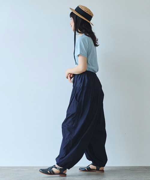 bulle de savon（ビュルデサボン）の「5.5oz denim tucktuck パンツ（デニムパンツ・レディース・インディゴブルー・FREE）」の15枚目の写真