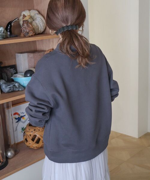 セール】モックネック裏起毛プルオーバー（スウェット）｜AMERICAN