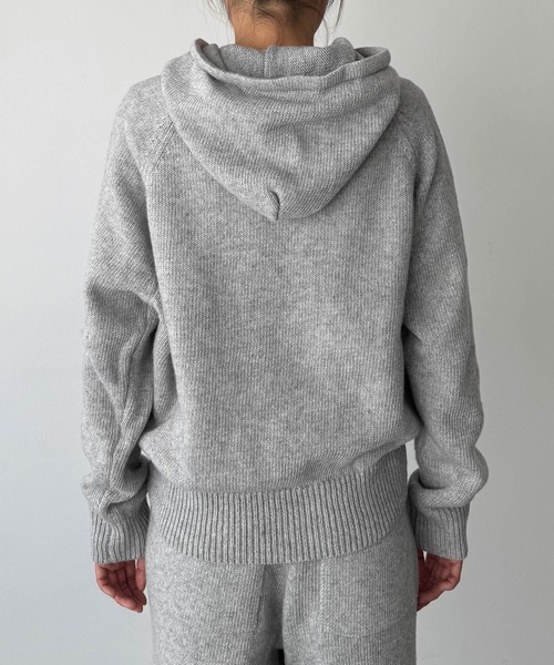 CANAL JEAN（キャナルジーン）の「El mar　パーカーニットセットアップ（セットアップ・レディース・ヘザーグレー/チャコールグレー・ONE SIZE）」の5枚目の写真