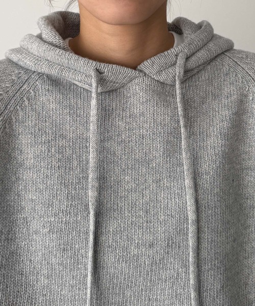 CANAL JEAN（キャナルジーン）の「El mar　パーカーニットセットアップ（セットアップ・レディース・ヘザーグレー/チャコールグレー・ONE SIZE）」の6枚目の写真